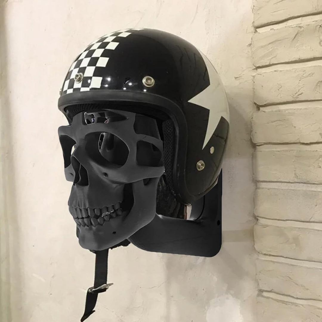 Schädel Helm Halterung,Motorradhelm Halterung Wand,Gothic Schädel Helm Display Ständer,Kreative Skel