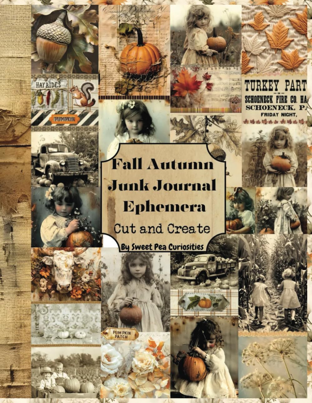 Fall Autumn Junk Journal Ephemera: Cut and Create, Taschenbuch
