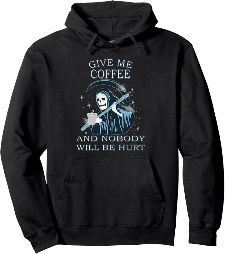 Kaffee Sensenmann Morgenmuffel Arabica Coffee Lover Pullover Hoodie
