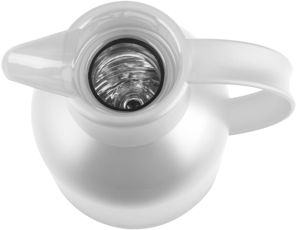 Emsa Samba Isolierkanne 504687 | 1 Liter | Quick Press Verschluss | 100% dicht | 12h heiss, 24h kalt