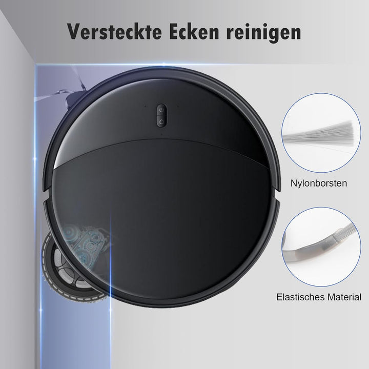 24 Stück Zubehör für Roborock Saros 10R / Qrevo CurvX Saugroboter, 2 Hauptbürste, 6 Staubbeutel, 6 W