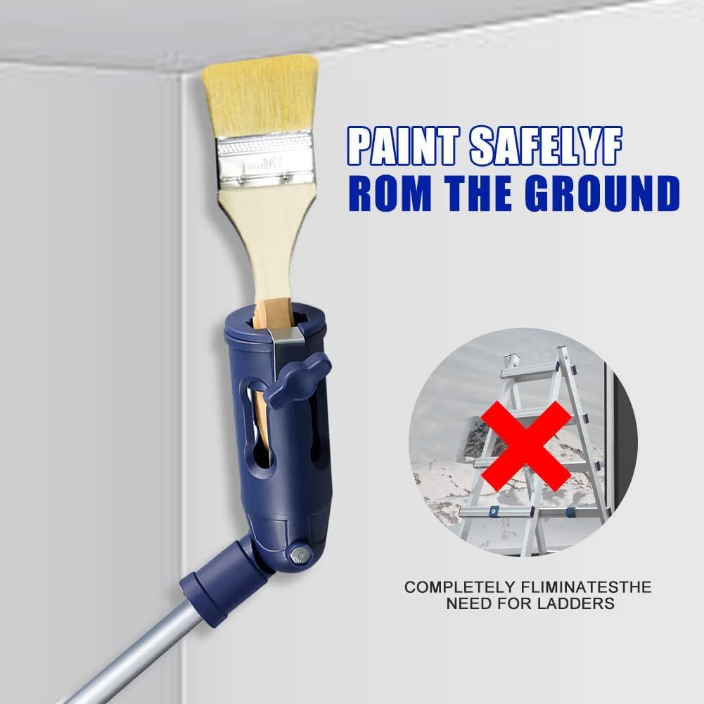 39 Zoll/1M lange Teleskopstange Bürstenhalter + Teleskopstab 100cm, Bürstenhalter und Verlängerungs-