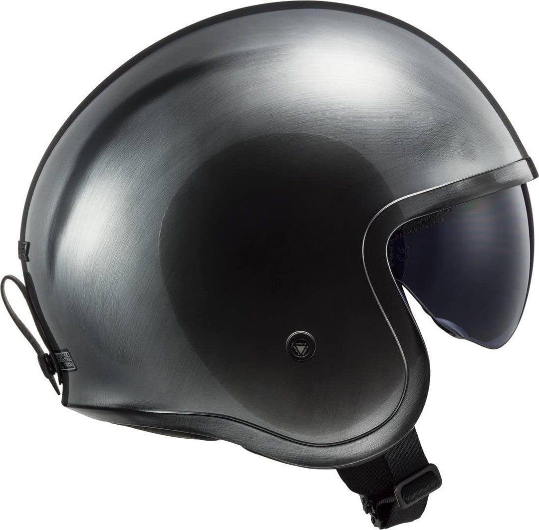 LS2 Motorradhelm Spitfire Jeans Titanium, XL XL Jeans Titanium, XL Jeans Titanium