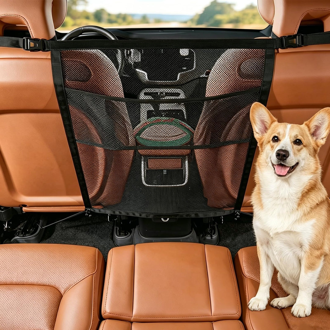 Hunde-Auto-Barriere, Netz-Organisation, Haustier-Trennwand für Auto/SUV | Hunde-Auto-Netzbarriere fü