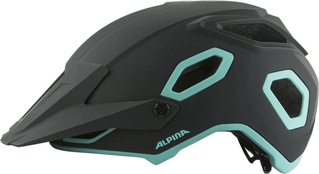 Alpina Croot MIPS Helm schwarz/türkis 52-57 cm, 52-57 cm