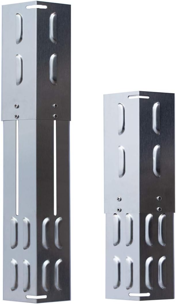 Universal-Brennerabdeckung Set Edelstahl grössenverstellbar Tropfschutz Flammenverteiler (6er Set Un