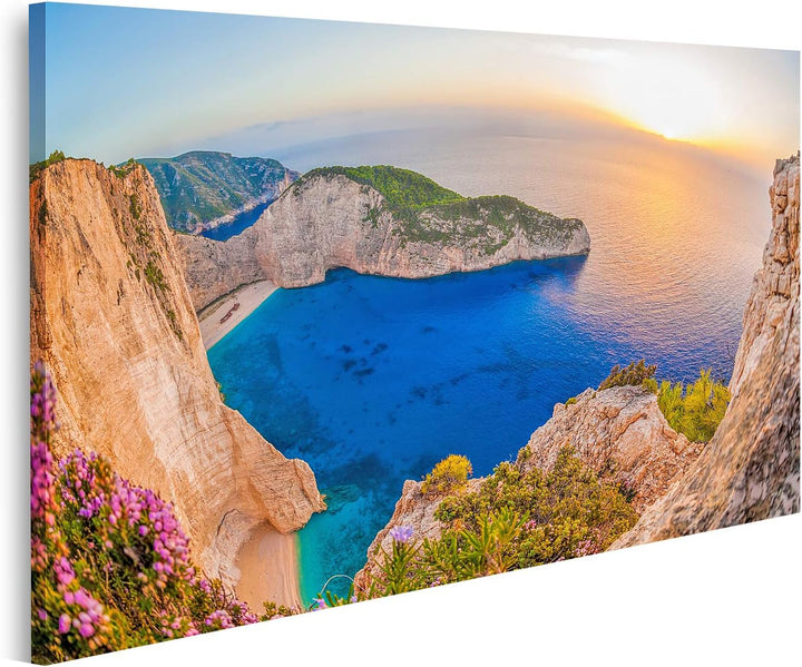 islandburner Bild auf Leinwand Navagio Strand Schiffswrack Zakynthos Insel Griechenland Berühmt Bild