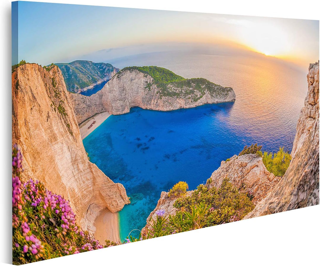 islandburner Bild auf Leinwand Navagio Strand Schiffswrack Zakynthos Insel Griechenland Berühmt Bild
