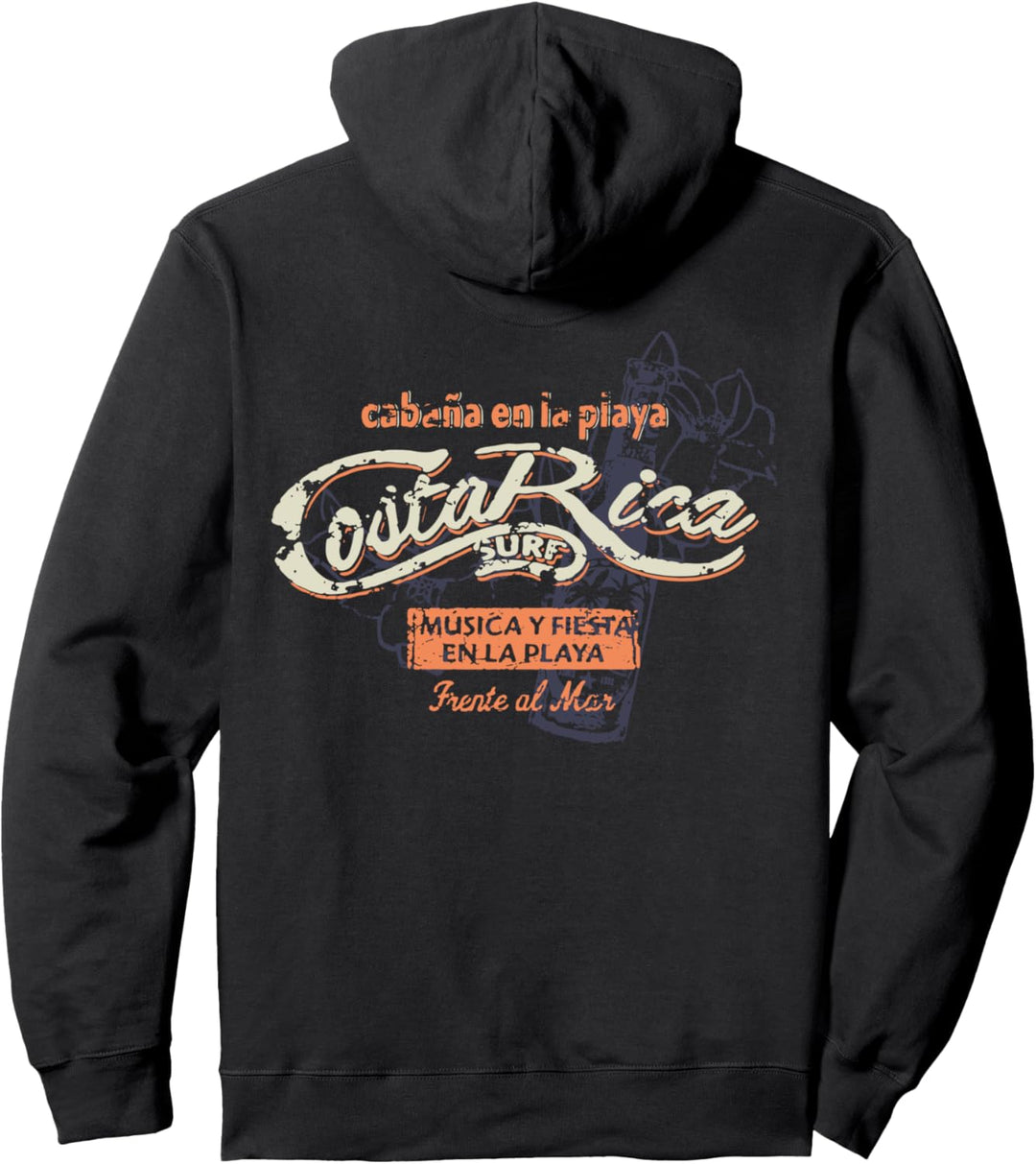 Costa Rica Pura Vida Lifestyle Tropical Reise Souvenir Retro Pullover Hoodie