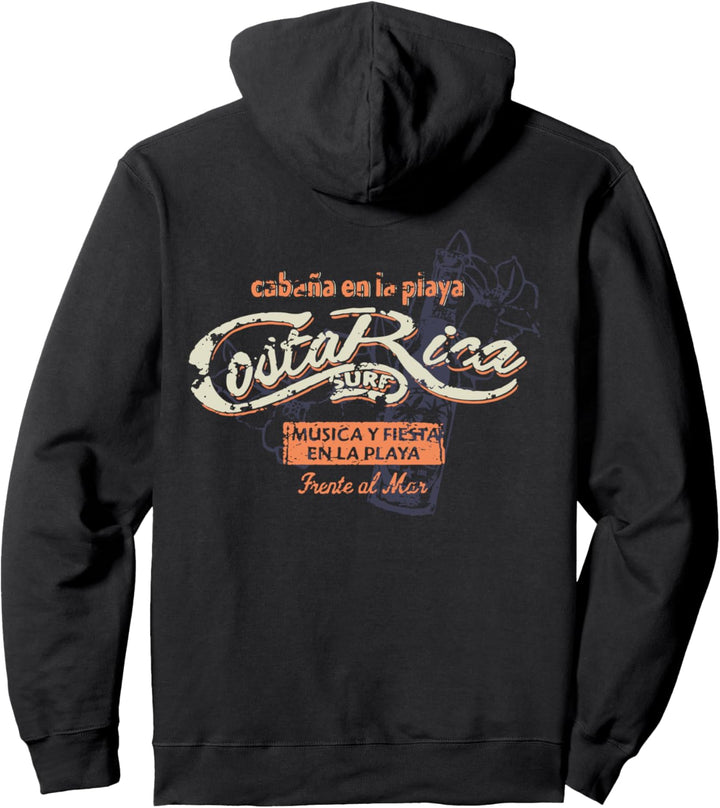 Costa Rica Pura Vida Lifestyle Tropical Reise Souvenir Retro Pullover Hoodie