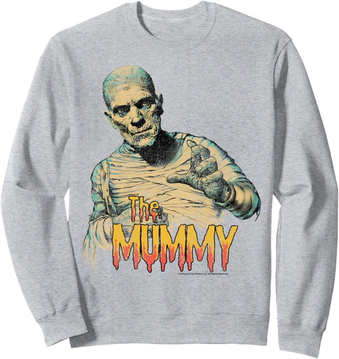 Universal Monsters The Mummy Simple Portrait Logo Sweatshirt