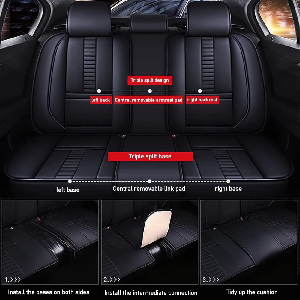 Pengchen Voll Set Auto Sitzbezüge, Autoschonbezug Universal passend für Alfa Romeo 2000-2023 95% Mod