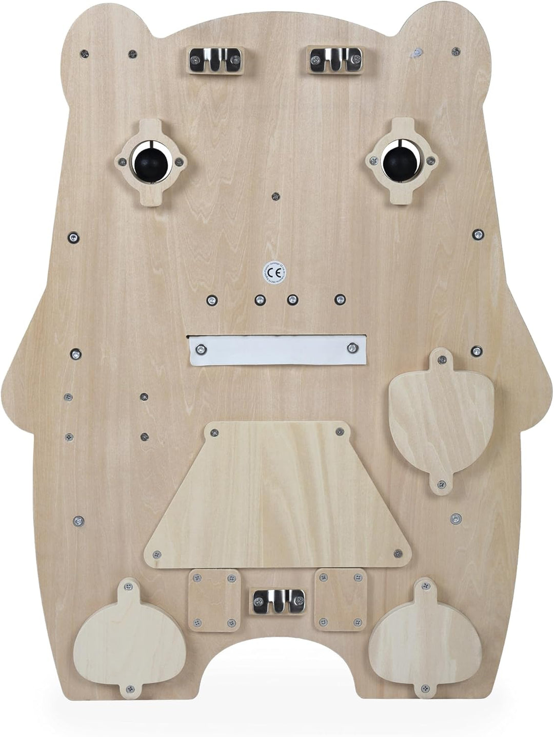 Janod - Busy Board Bär - 20 Aktivitäten - Grosses Aktivitätsbrett aus Holz - Ideal für die Entwicklu