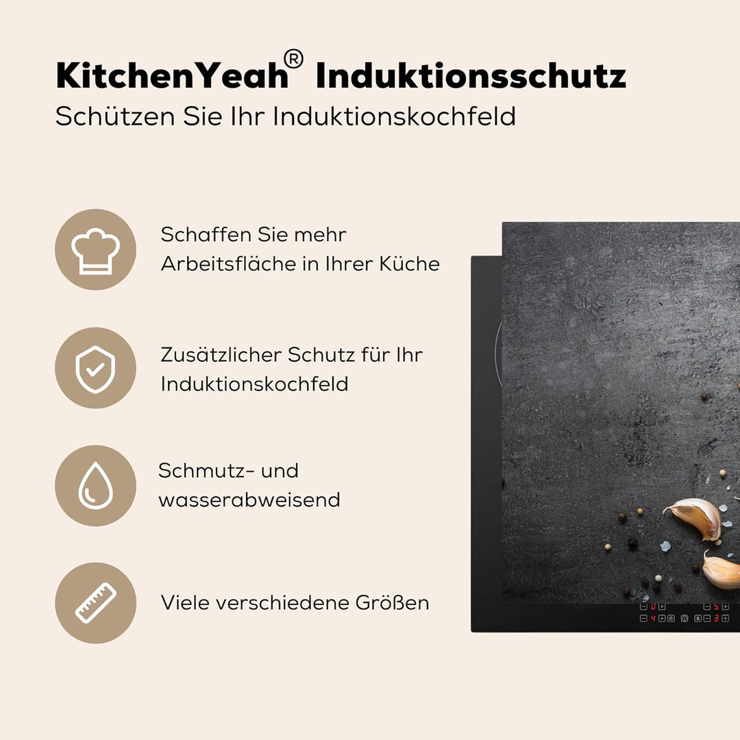KitchenYeah© Herdabdeckplatte Einteilig Ceranfeld Abdeckplatte für Induktionsschutz Ceranfeldabdecku