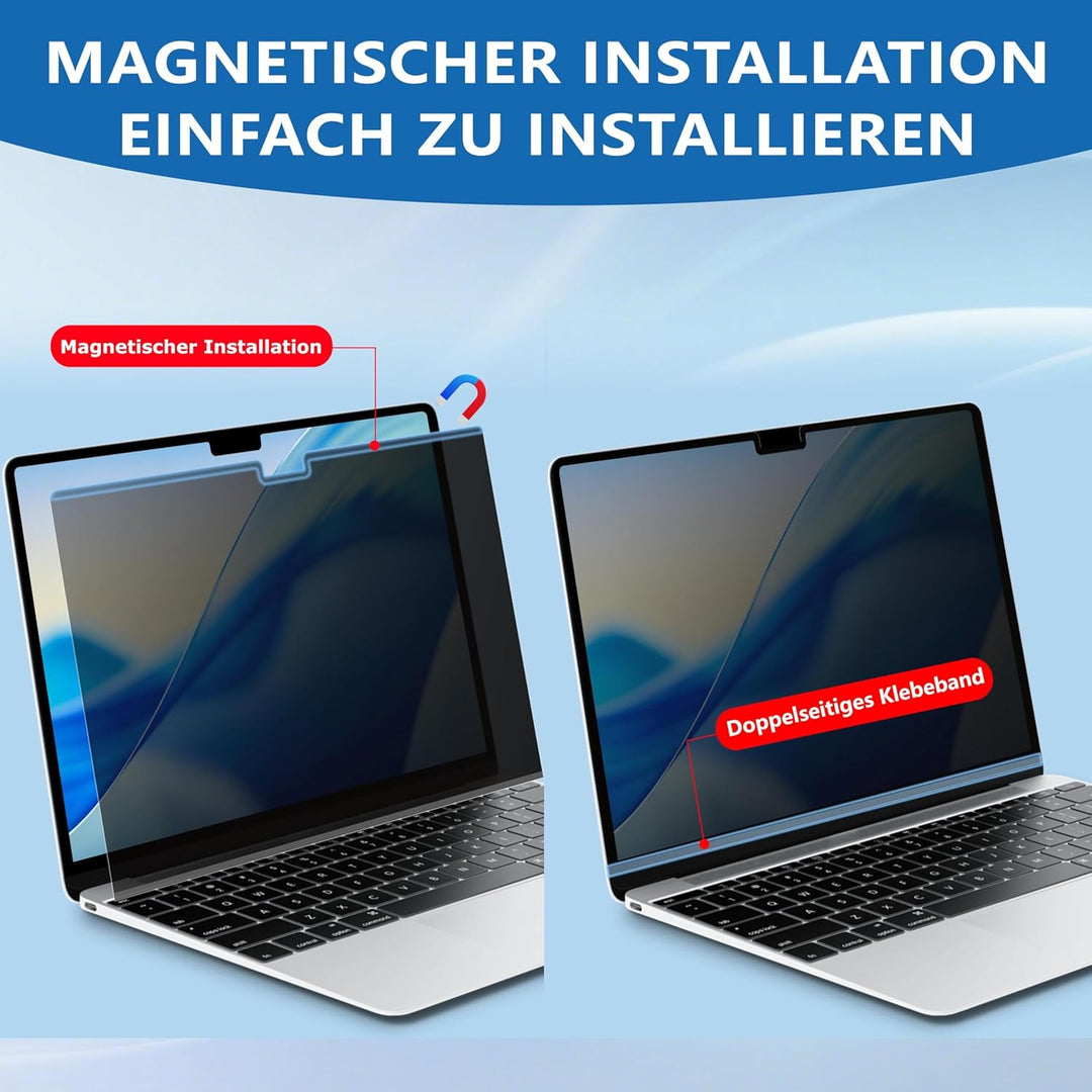 Magnetischer Blickschutzfolie für Macbook Pro 14 Zoll (2021-2026, M1, M2, M3, M4, M5, Pro, Max), Abn