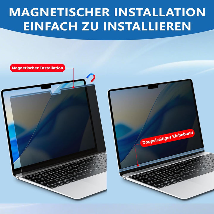 Magnetischer Blickschutzfolie für Macbook Pro 14 Zoll (2021-2026, M1, M2, M3, M4, M5, Pro, Max), Abn