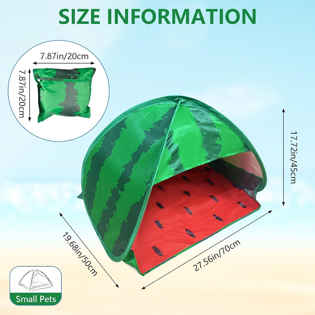 Hundestrandzelt Sonnenschutz, 1 Pack Wassermelone Tragbarer Sonnenschutz Automatisches Pop-up Strand