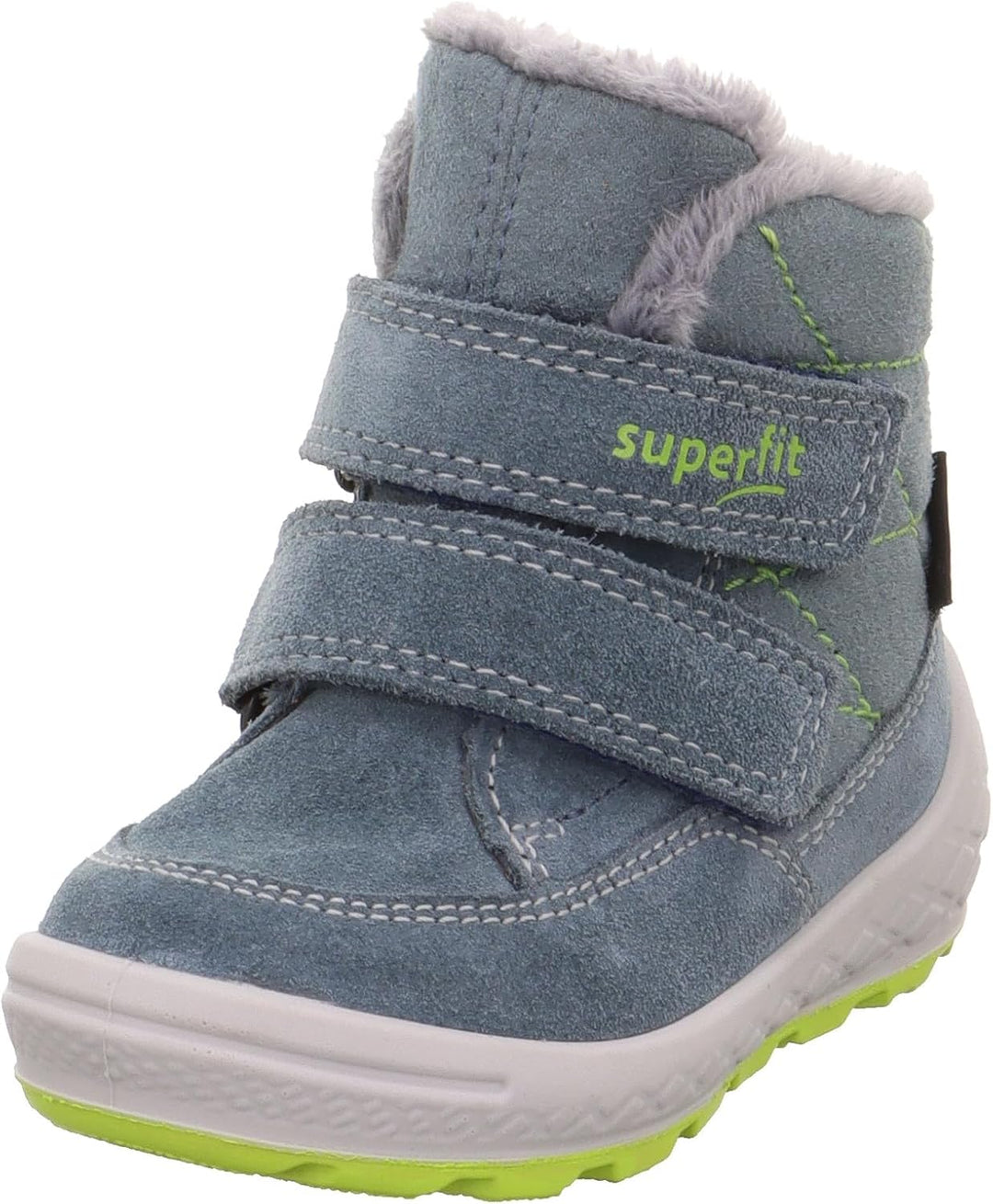 Superfit Jungen Groovy Schneestiefel 21 EU Weit Blau Hellgrün 8010, 21 EU Weit Blau Hellgr&#xFC;n 80