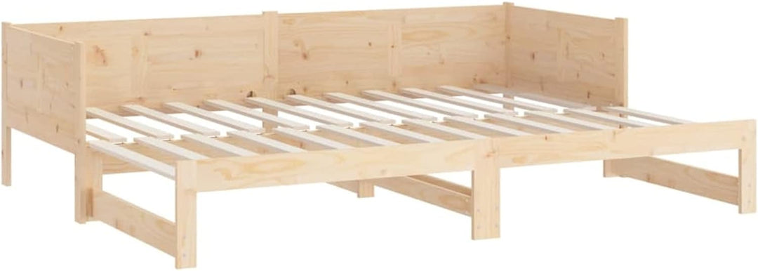 Tidyard Ausziehbares Tagesbett Sofa Sofabett Schlafsofa Bett Bettgestell Bettrahmen Bettsofa Doppelb