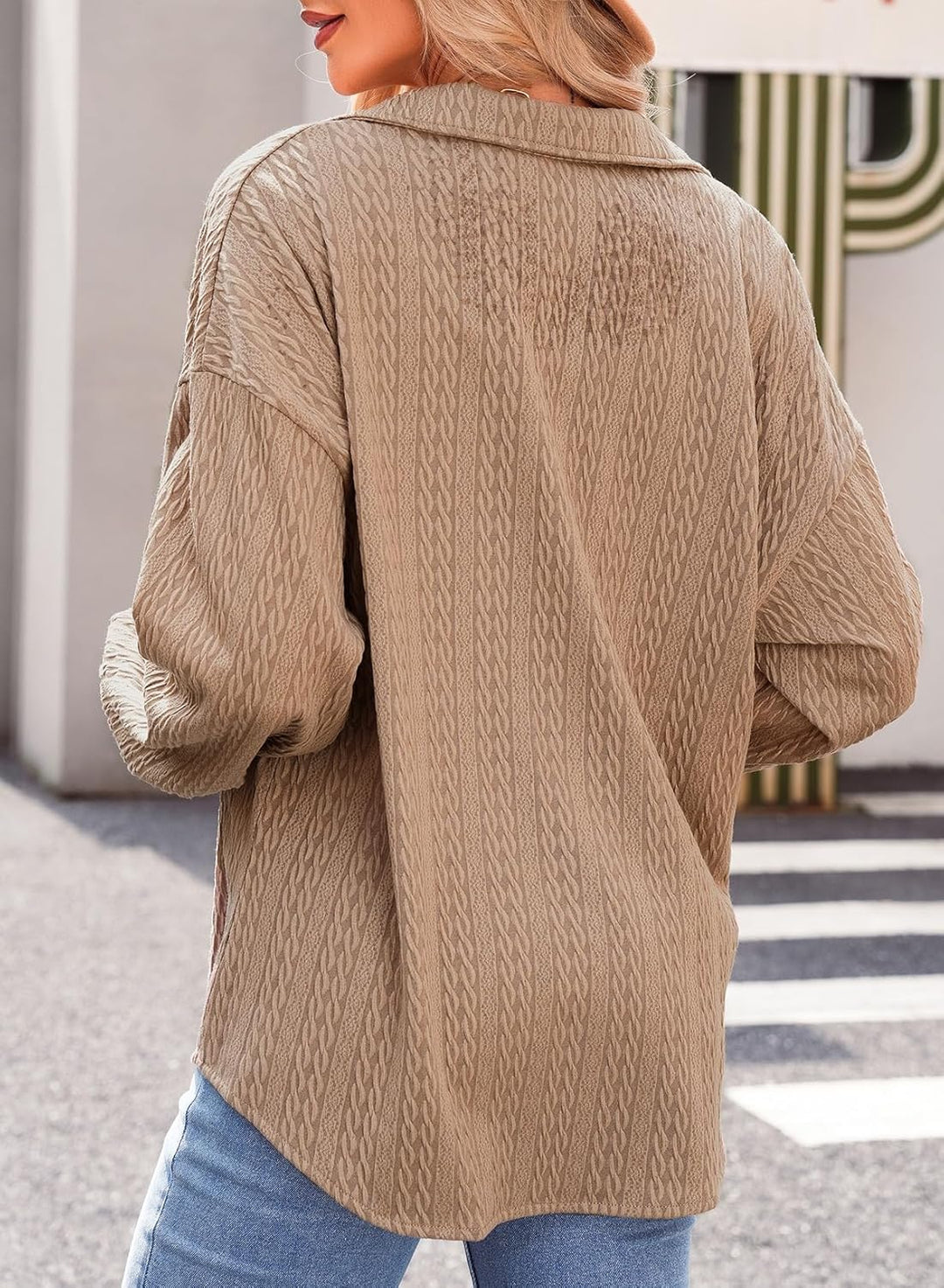 Dokotoo Bluse Damen Musselin Langarmshirt Baumwolle Lässig Oberteile Hemd Langarm Einfarbig Tops Far