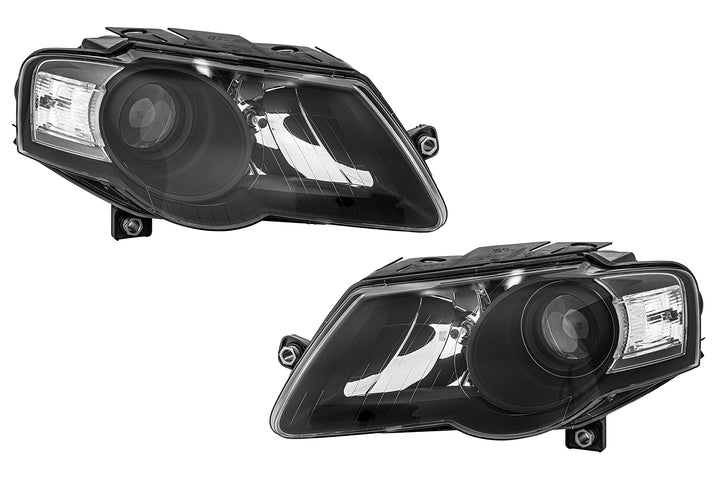HELLA 1EL 247 014-831 DE/Halogen-Hauptscheinwerfersatz - 12V - Optischer Eindruck: schwarz - Referen