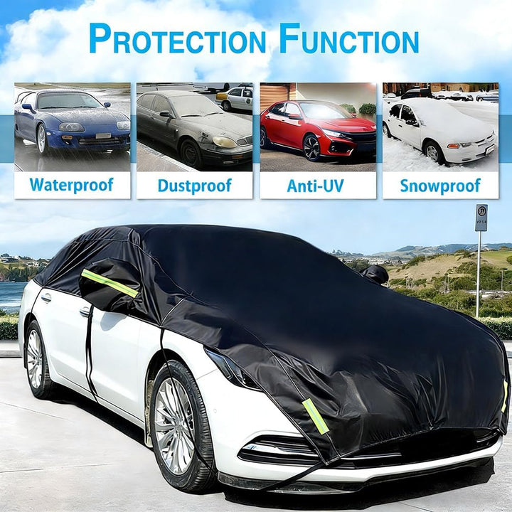 Halbgarage für Auto Windschutzscheibe Abdeckplane Winter Sommer Autoabdeckung wasserdicht Auto halbg