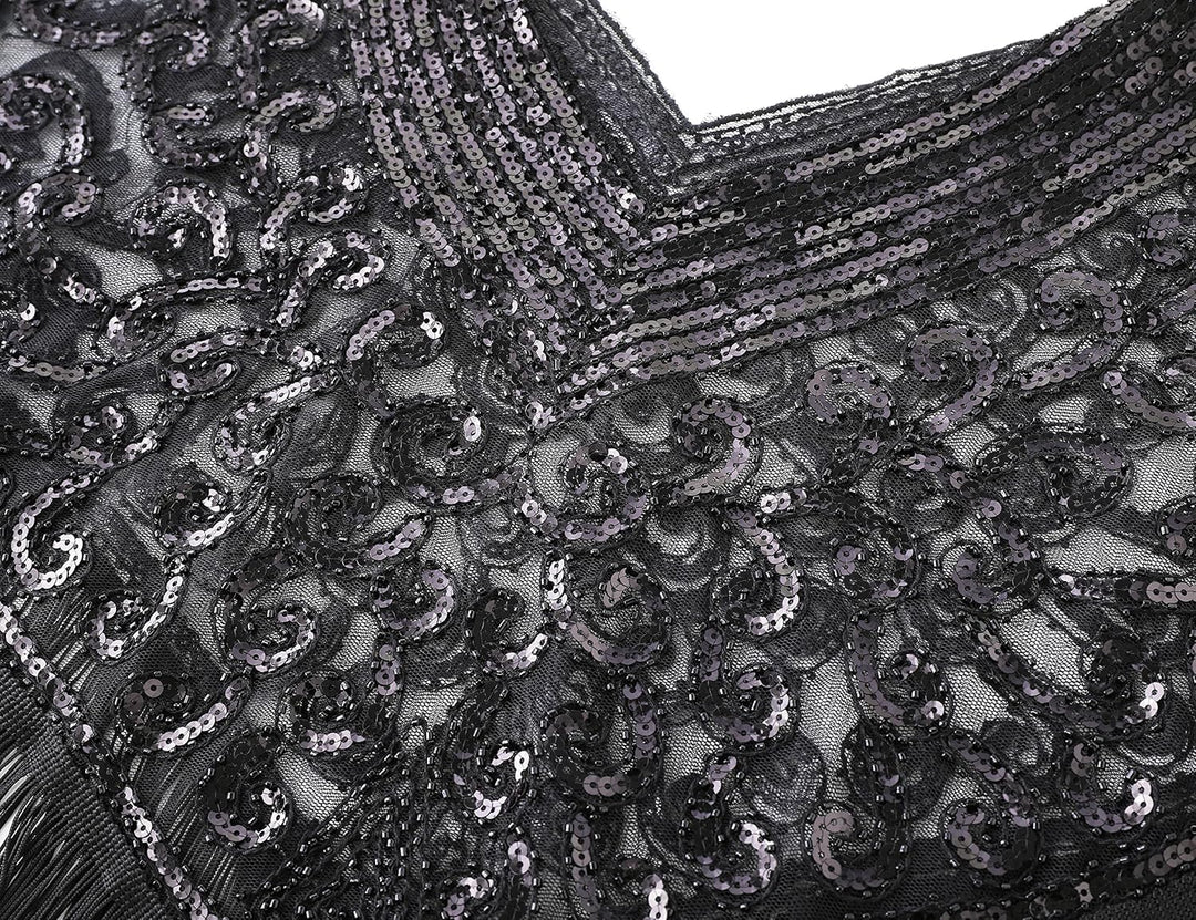 BABEYOND 1920s Retro Schal Damen Umschlagtücher für Abendkleid Hochzeit Party Braut Schal Gatsby Kos