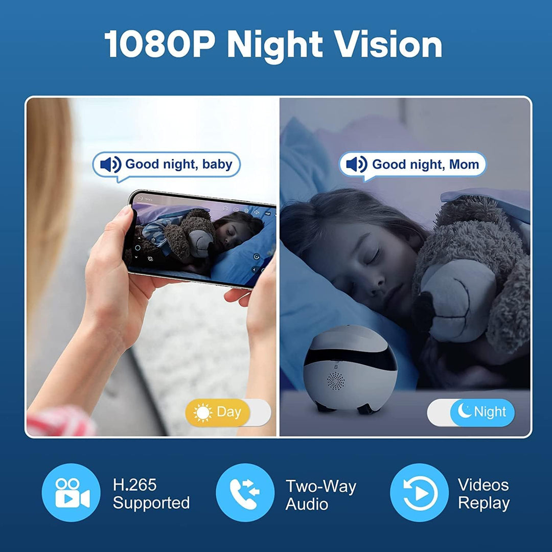 Enabot EBO SE FamilyBot,Kabellose Überwachungskamera Innen,1080P Heimtierkameras,Bewegliche Selbstau