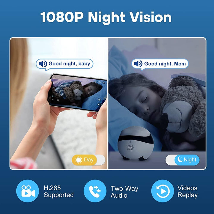 Enabot EBO SE FamilyBot,Kabellose Überwachungskamera Innen,1080P Heimtierkameras,Bewegliche Selbstau