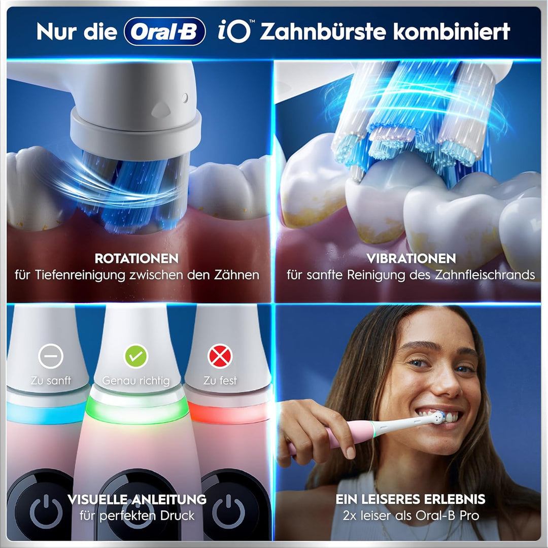 Oral-B iO Series 6 Sensitive Edition Elektrische Zahnbürste/Electric Toothbrush, 2 Aufsteckbürsten,