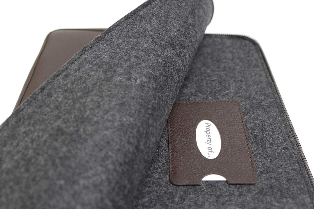 Pack & Smooch Für MacBook Pro 13 / MacBook Air 13 (M1 / M2) Hülle Pflanzlich Gegerbtes Leder Handmad