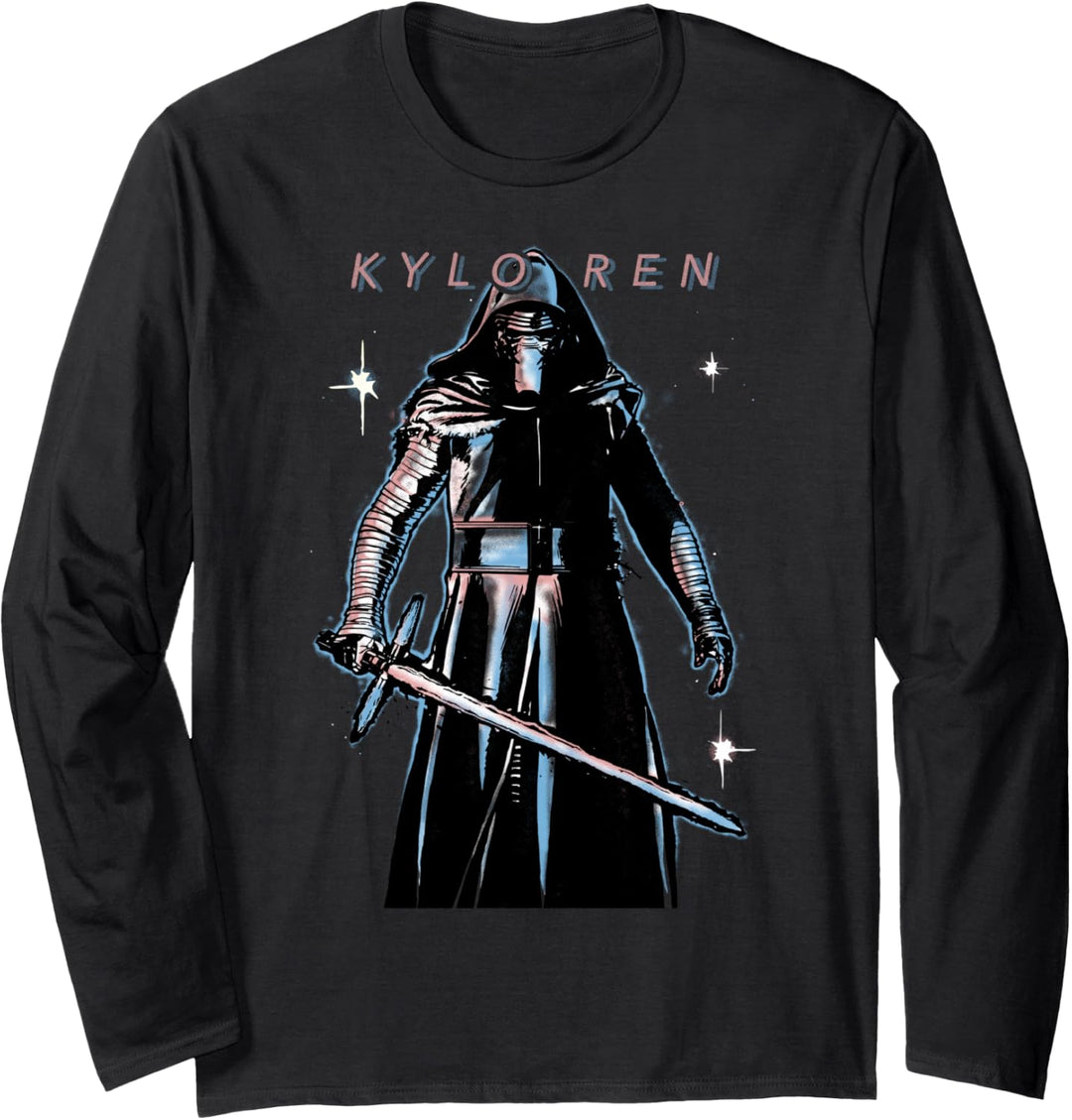 Star Wars The Force Awakens Kylo Ren Portrait Langarmshirt