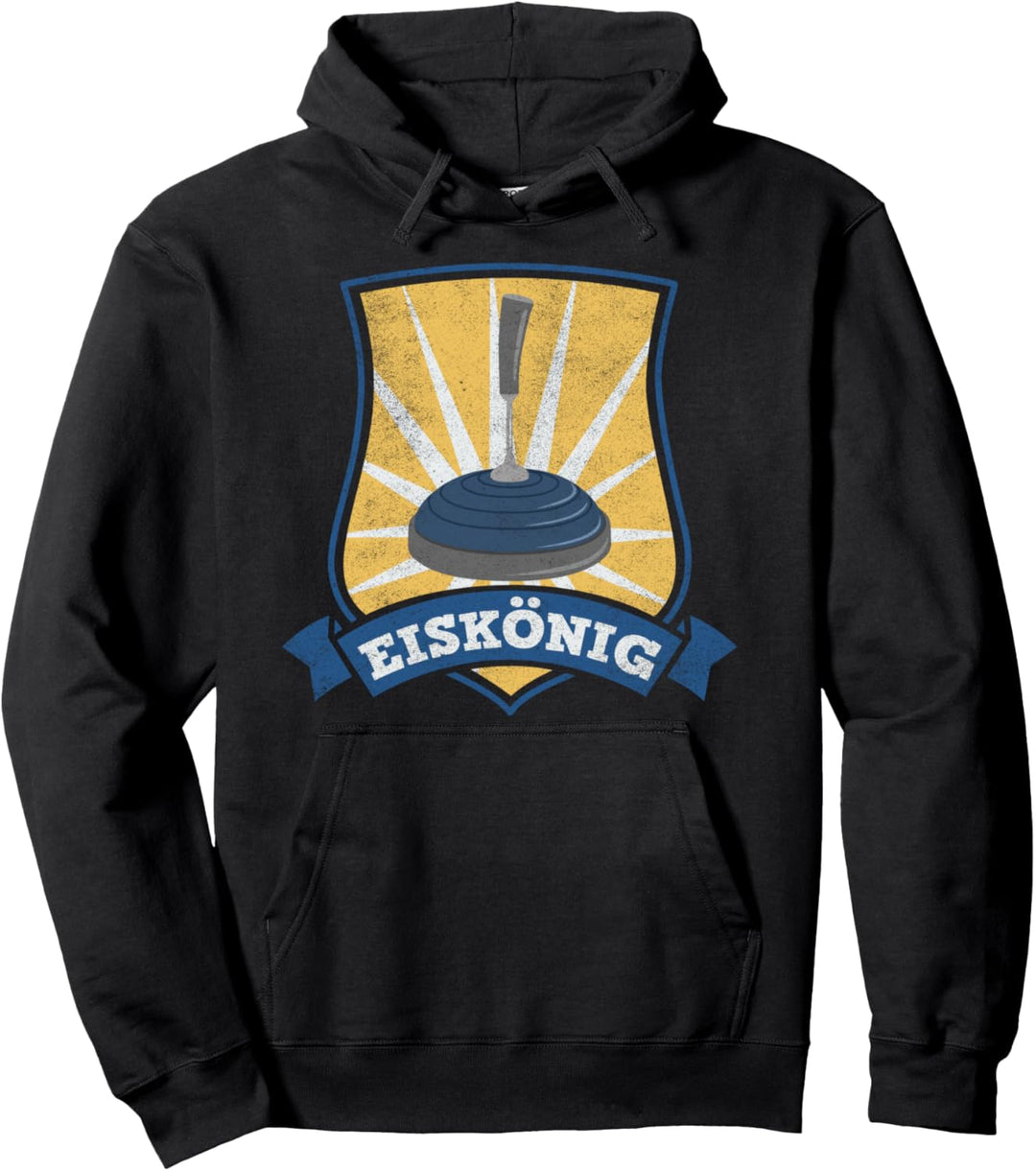 Eisstock Geschenk für Stockschütze Eiskönig I Stocksport Pullover Hoodie
