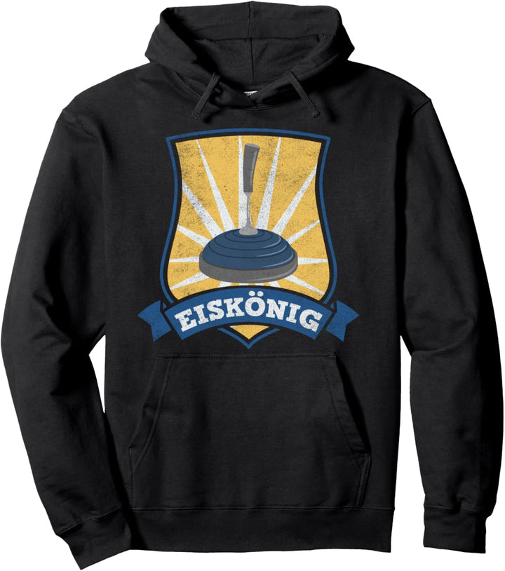Eisstock Geschenk für Stockschütze Eiskönig I Stocksport Pullover Hoodie
