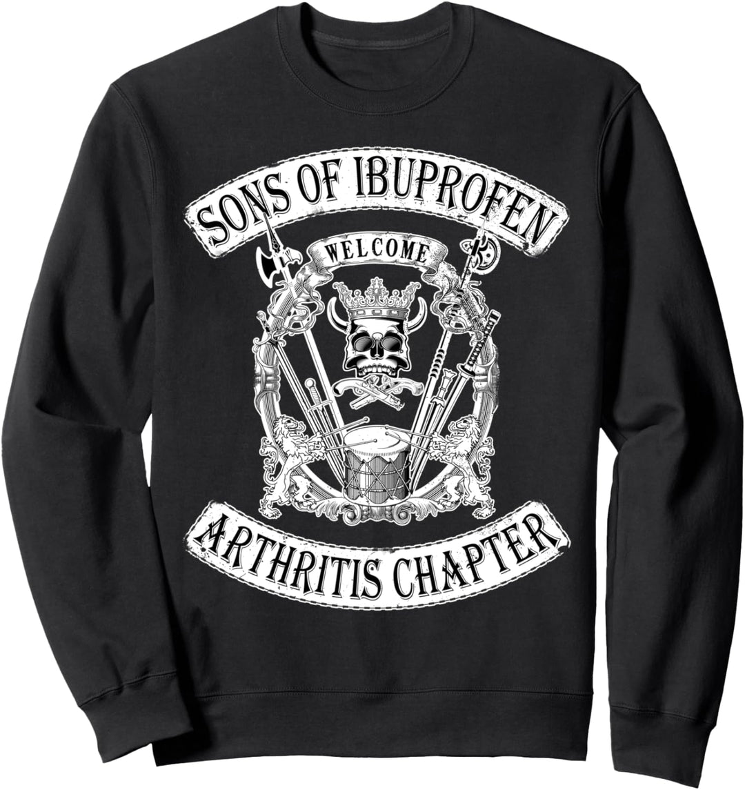 Sons of Ibuprofen Arthritis Chapter: Funny Old Biker T-Shirt Sweatshirt