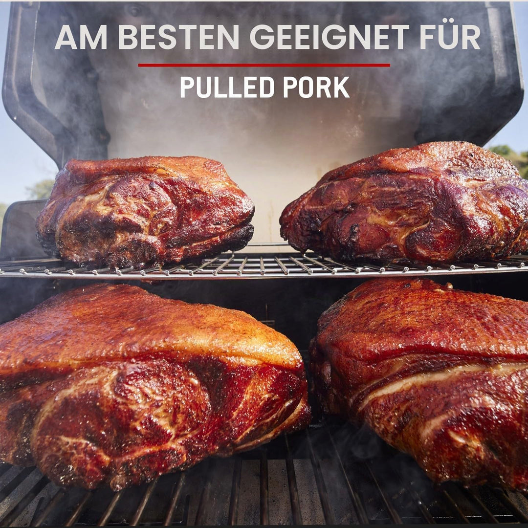 Weber Holzpellets - Grillacademy Blend (8kg), perfekt zum Räuchern von Gemüse, Fisch und Allen Fleis