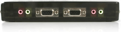 StarTech.com 4 Port VGA / USB KVM Switch inkl. Kabel und Audio - 4-fach VGA Desktop Umschalter