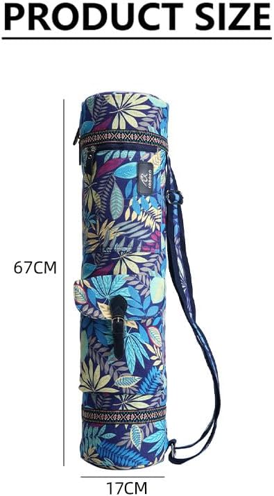 28 ''Yogamatten-Tasche,gro?e Yoga-Matten-Umh?ngetasche mit durchgehendem Rei?Verschluss, handgeferti