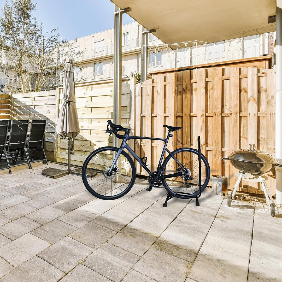 CCLIFE Fahrradständer Boden Radständer für 29 zoll Fahrrad mit Reifenbreiten bis 65 mm Eisen Fahrrad