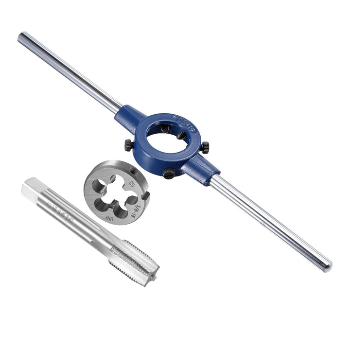 Gewindebohrer- und Schneideisen-Set, 5/8-18 UNF Schneideisen & 26mm-38mm Aussendurchmesser / M12-M16