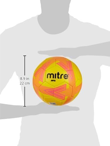 Mitre Impel Fussball Gelb/Orangerot/Schwarz 4 Impel ohne Ballpumpe, Gelb/Orangerot/Schwarz 4 Impel o