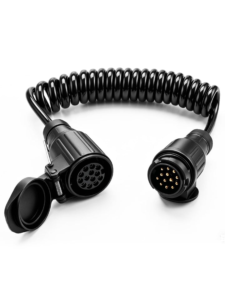 Erato 13-polig Anhängerkabel 2 Meter Stecker auf Steckdose 13 auf 13-polig 13 polig(Stecker auf Stec