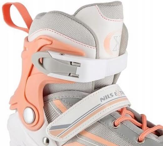 2in1 Inlineskates/Schlittschuhe Nils Extreme Lucky Weiss/Rosa ABEC7 Gr. 29-33 verstellbar