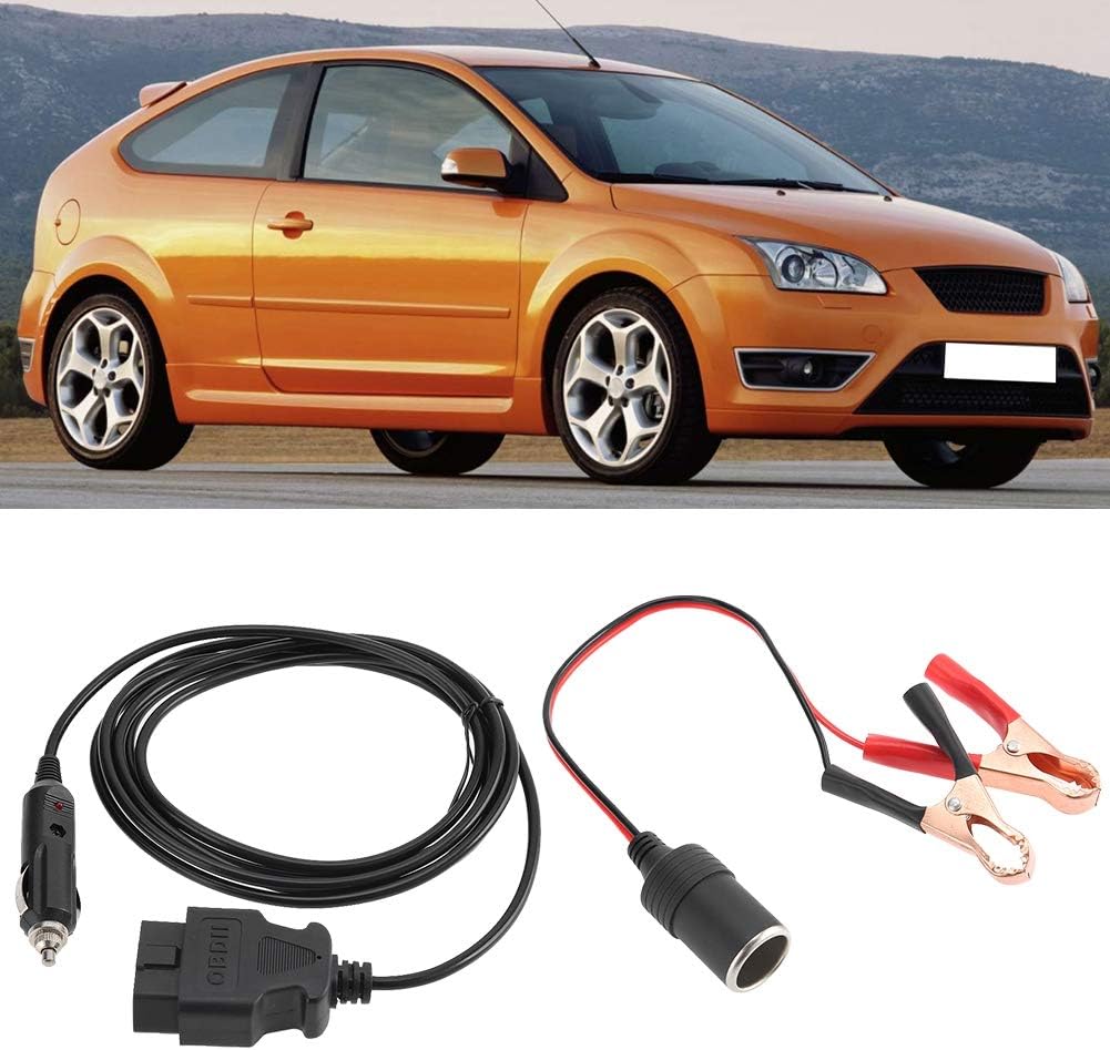 OBD2 Memory Saver-Anschluss, OBD II-Fahrzeug-ECU-Notfall-12-V-Stromversorgungskabel Memory Saver mit