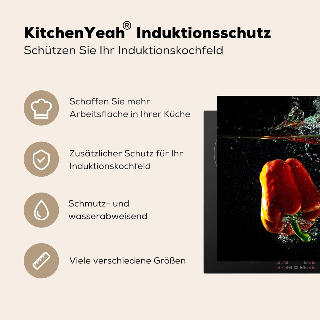 Herdabdeckplatte Einteilig Induktionsmatte Küche Abdeckung Ceranfeld Herd Abdeckplatte Deko Vinyl Ma