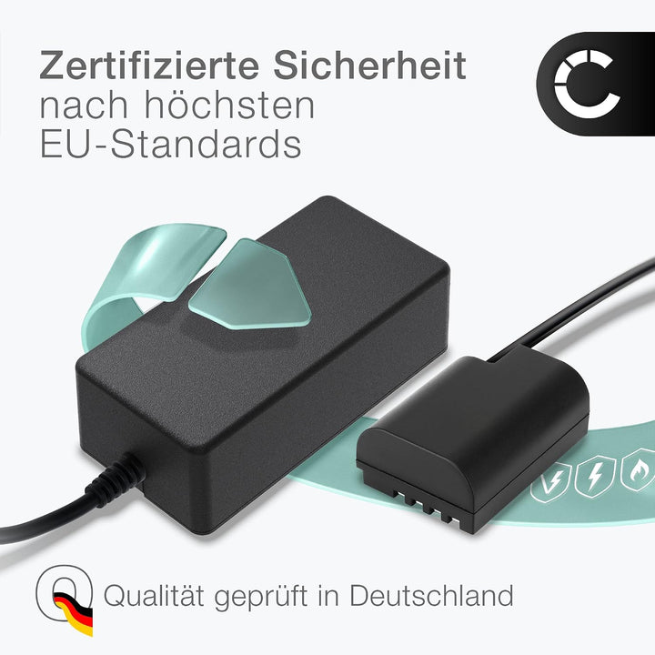 subtel® Netzteil DMW-AC8 + DMW-DCC12 für Panasonic Lumix DMC-GH3 DMC-GH4 DC-GH5 GH9 Kamera, Camcorde