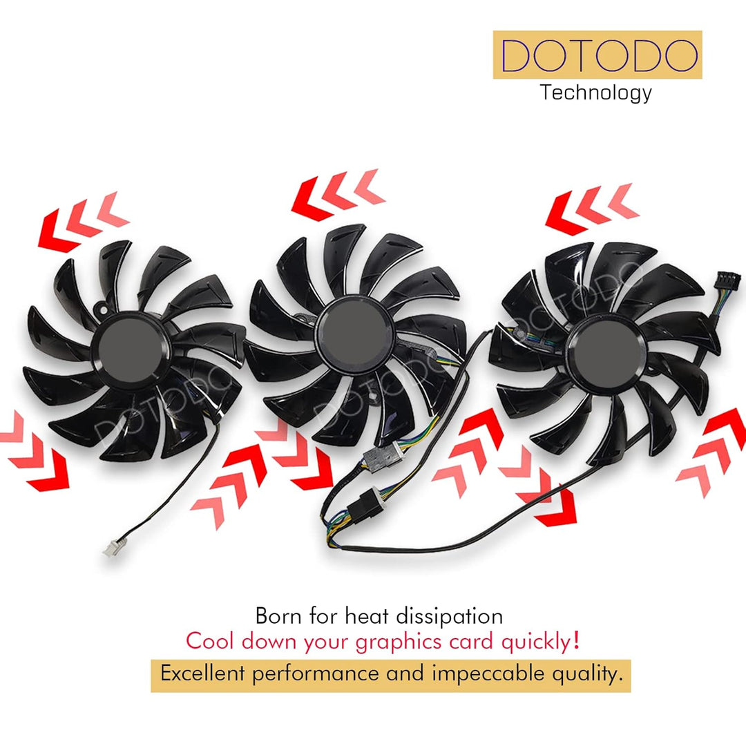 Dotodo 87 mm GA92S2U DC12V 0.46A 4PIN Grafikkarte kühlt Lüfter für ZOTAC GeForce RTX 2080 RTX 2080 T