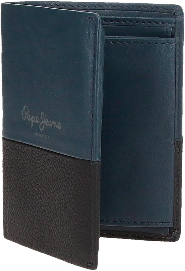 Pepe Jeans Dual Geldbörsen und Geldbörsen aus Rindsleder schwarz Khaki Marineblau Verschiedene Gröss