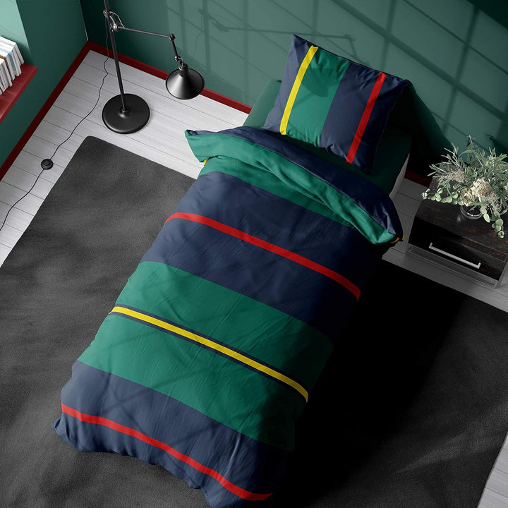 Nautica Home Heritage BETTWÄSCHE Set 100% Baumwolle 200X200 + 2X80X80 Kissenbezug, 200x200