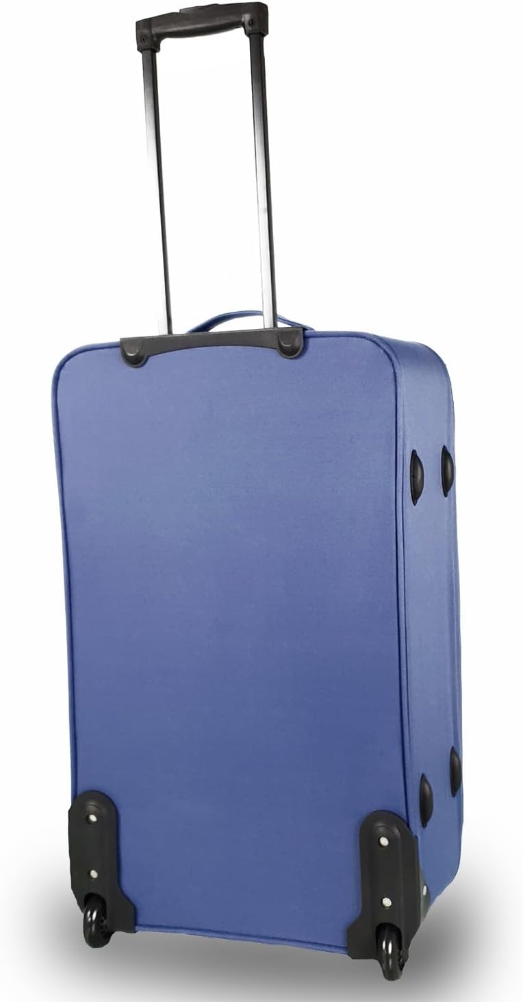 SIGN Stoffkoffer Trolley Reisekoffer Inline Rollen (Handgepäck-Mittel-Gross-Sehr Gross) (Blau, Handg